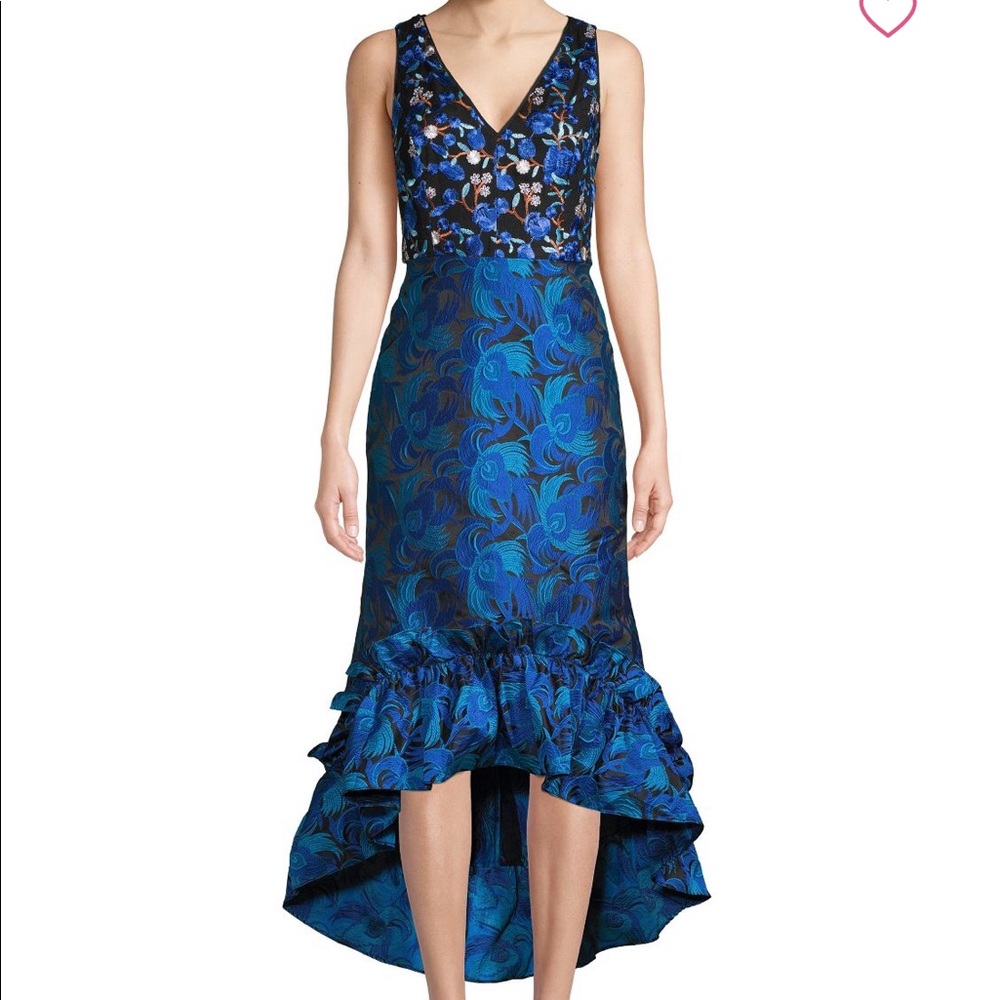 Beautiful Belle Badgley Mischka high low dress.